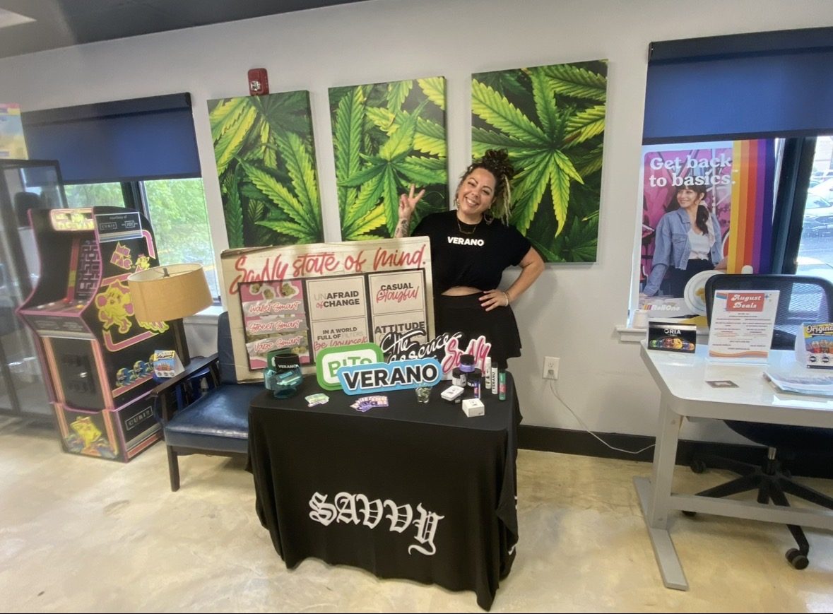 A SESH rep at a Verano activation